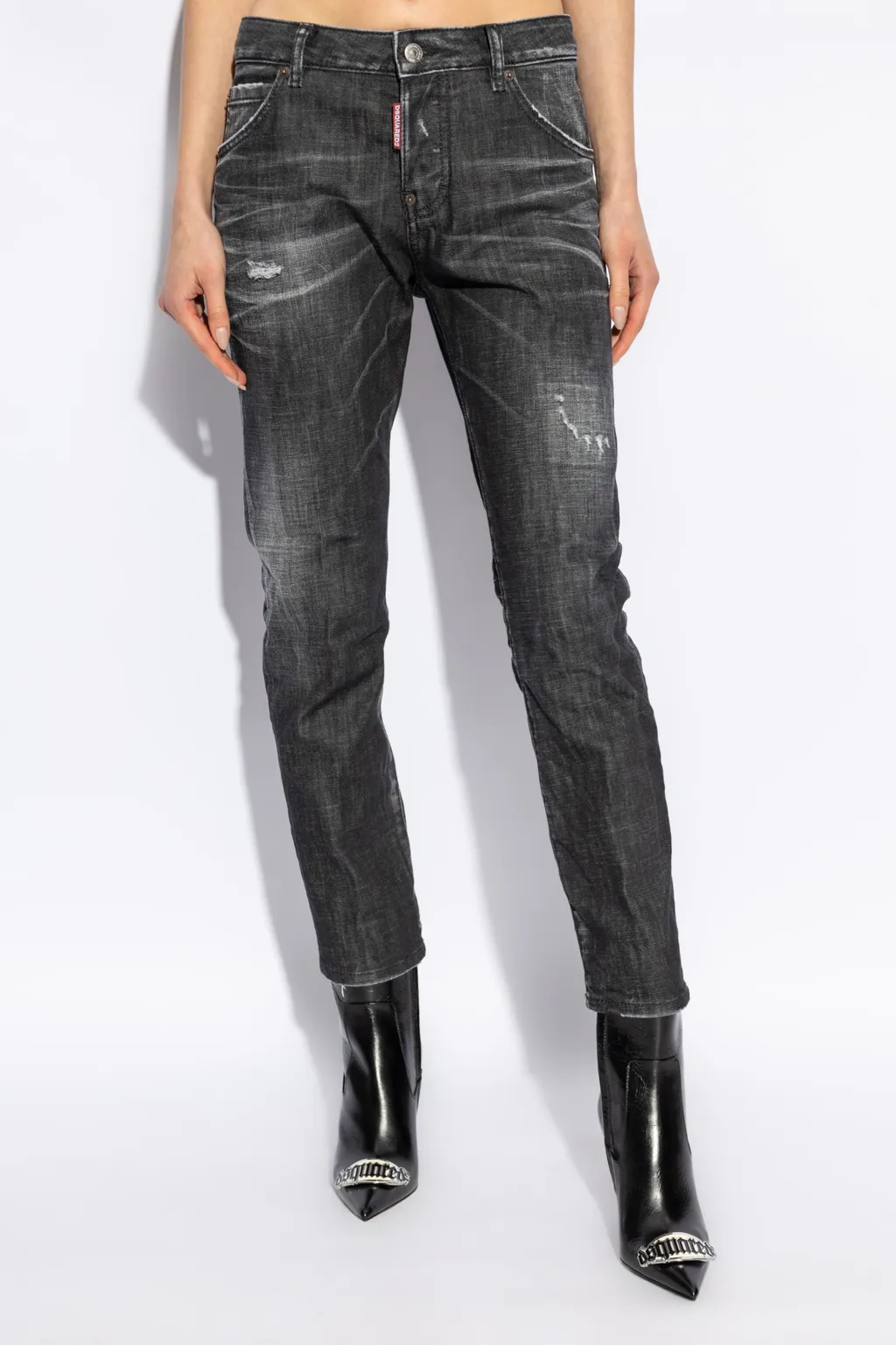 Cool Straight-Leg Distressed Jeans