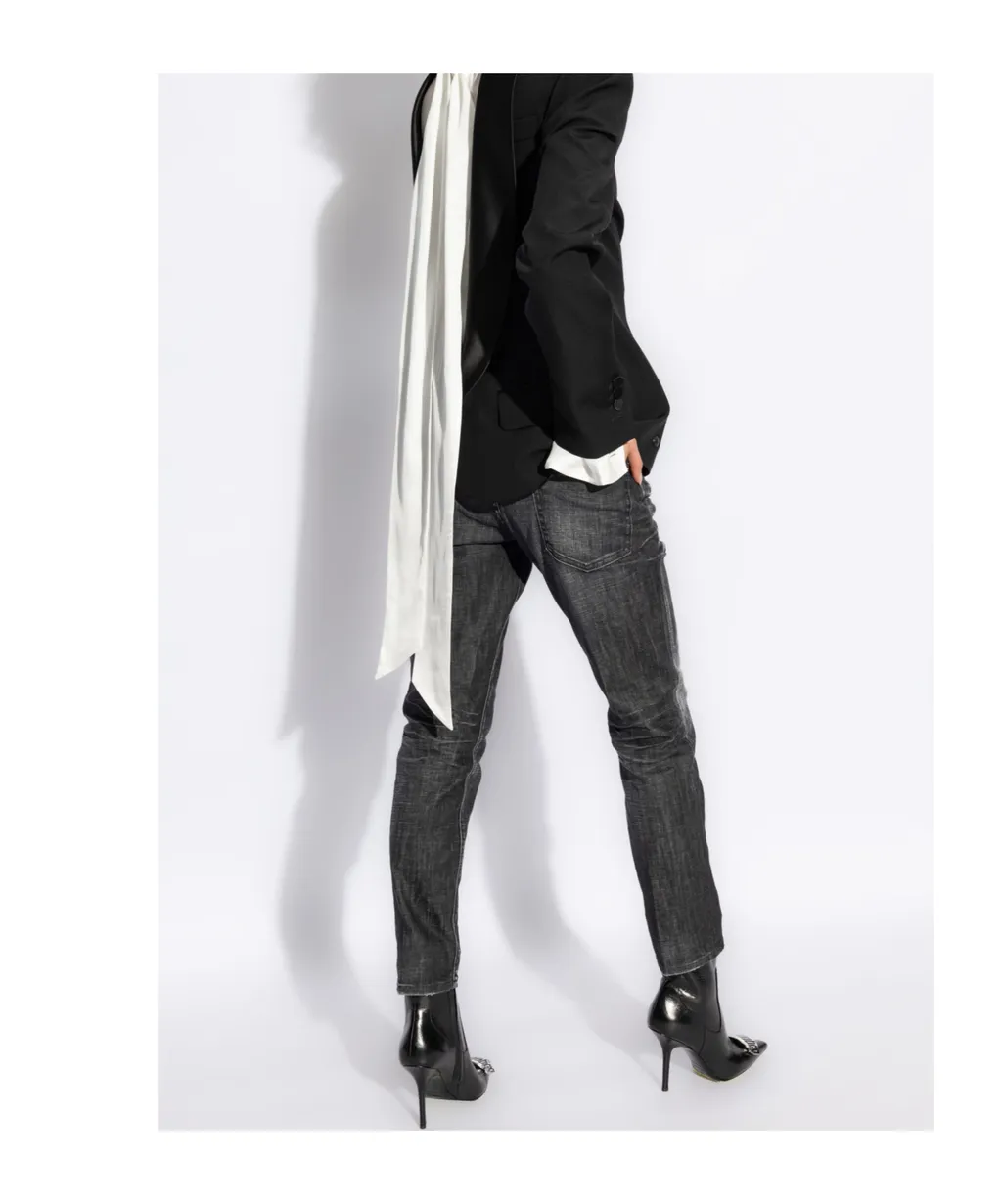 Cool Straight-Leg Distressed Jeans