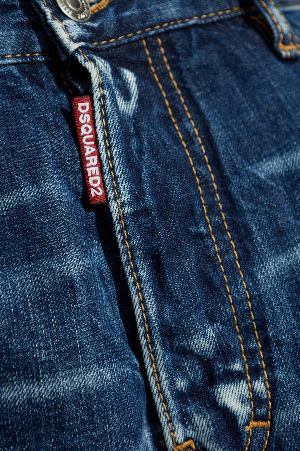 Logo Patch Denim Shorts