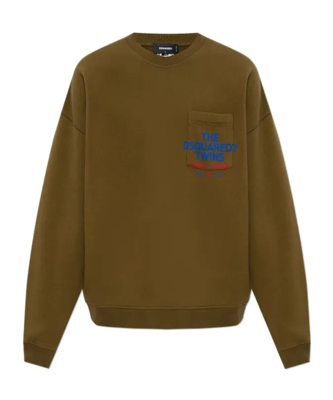 Logo Printed Crewneck Sweatshirt