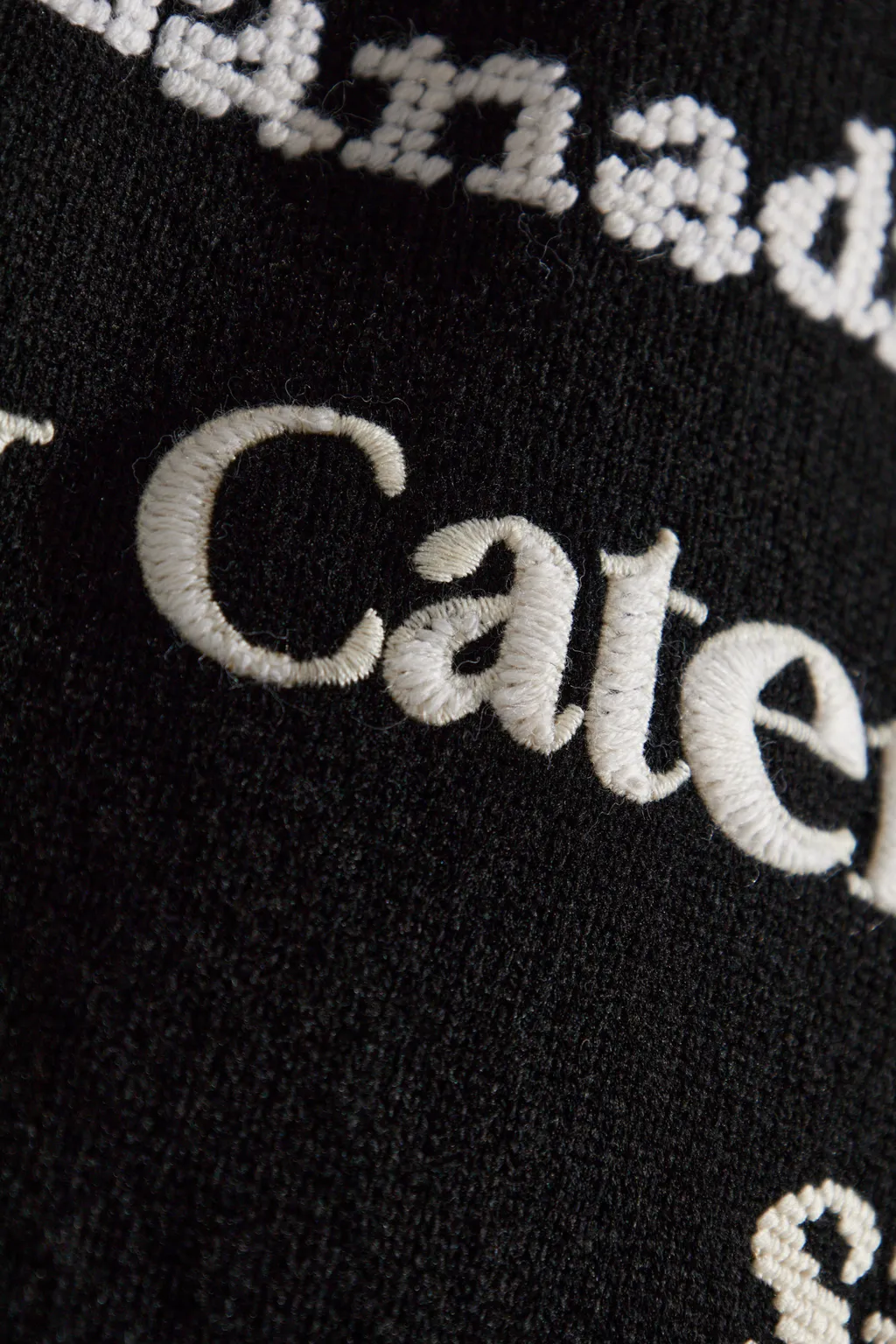 Logo Embroidered Knitted Jumper