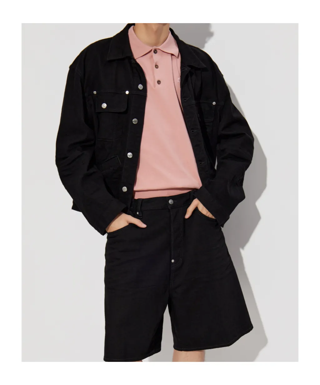Icon Logo Embossed Denim Jacket