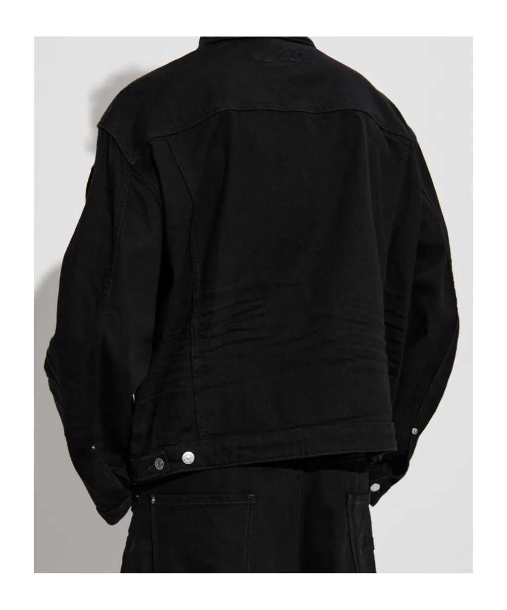 Icon Logo Embossed Denim Jacket