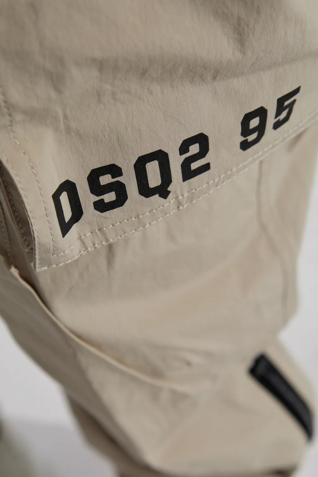 Logo Printed Tapered Cargo Trousers