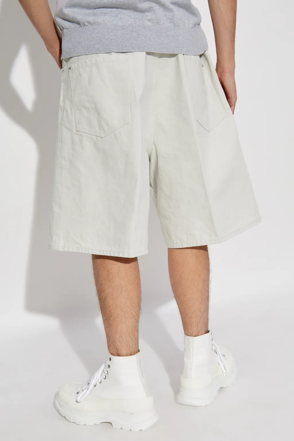 Mid-Rise Denim Shorts
