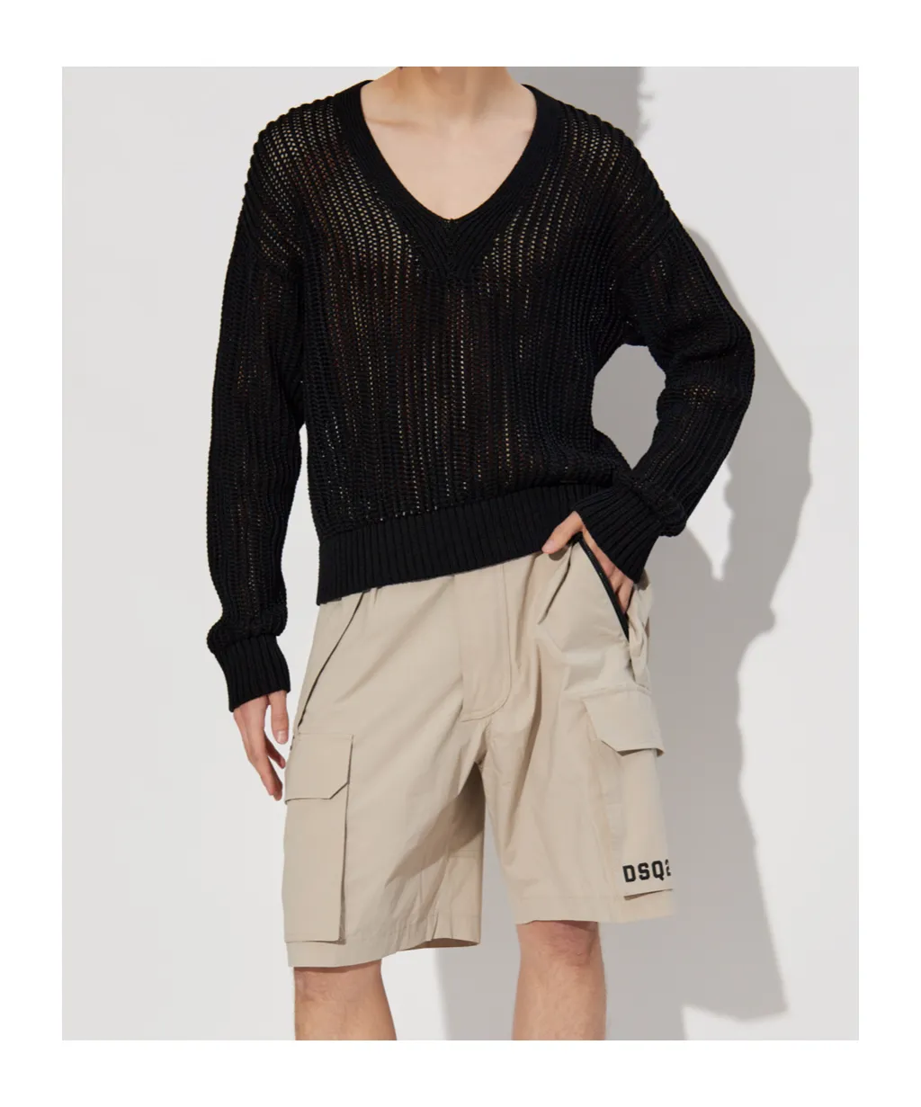V-Neck Knit Jumper
