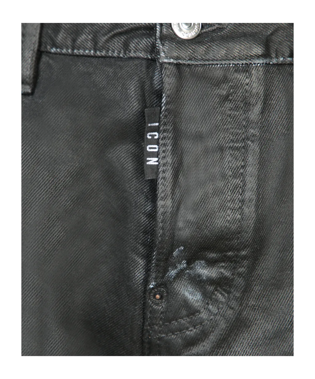 Garment-Dyed Straight Leg Jeans