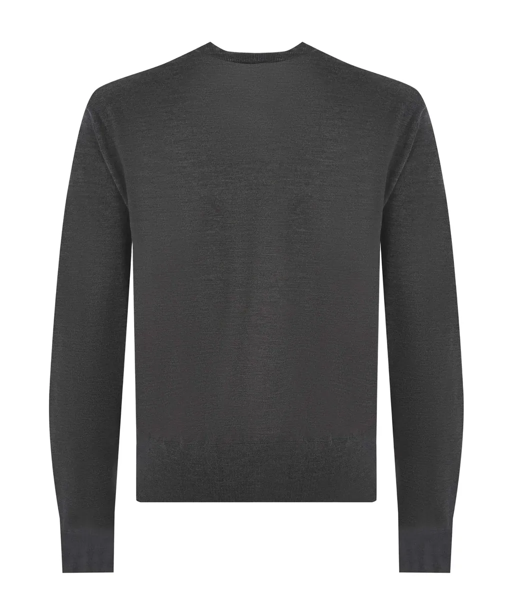 D2 Logo Patch Crewneck Knitted Jumper