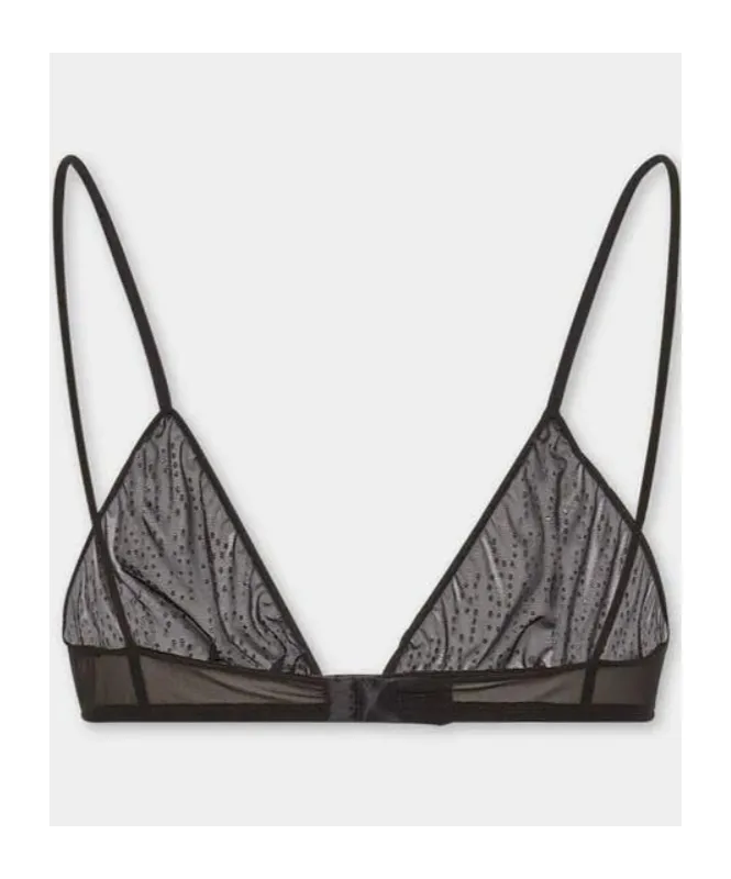 Tulle Triangle Bra