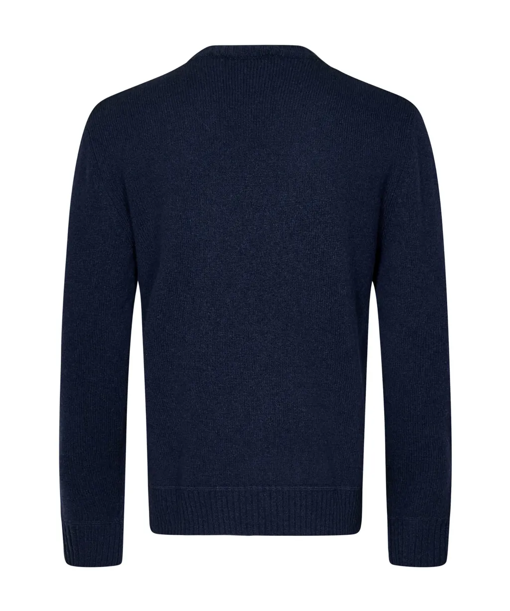 Logo Plaque Crewneck Knitted Jumper