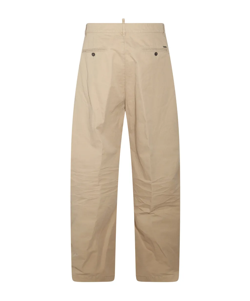 Distressed Straight-Leg Pants