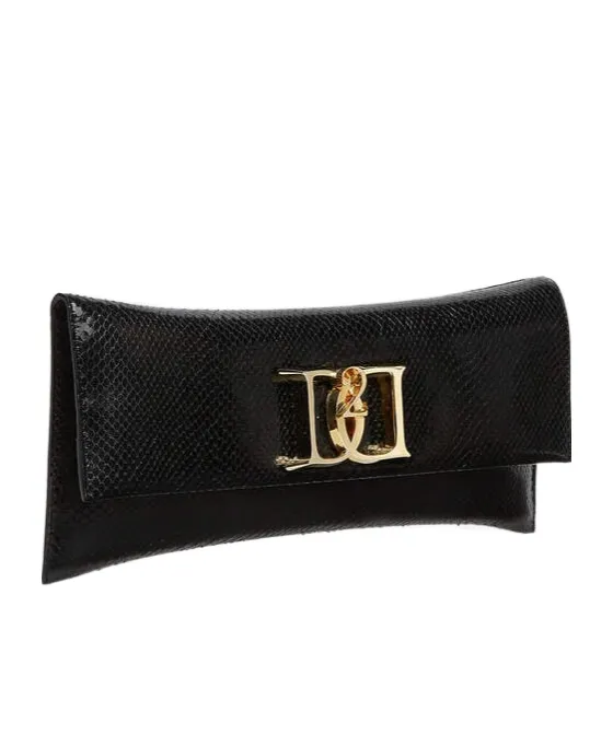 Double D Plaque Clutch Bag