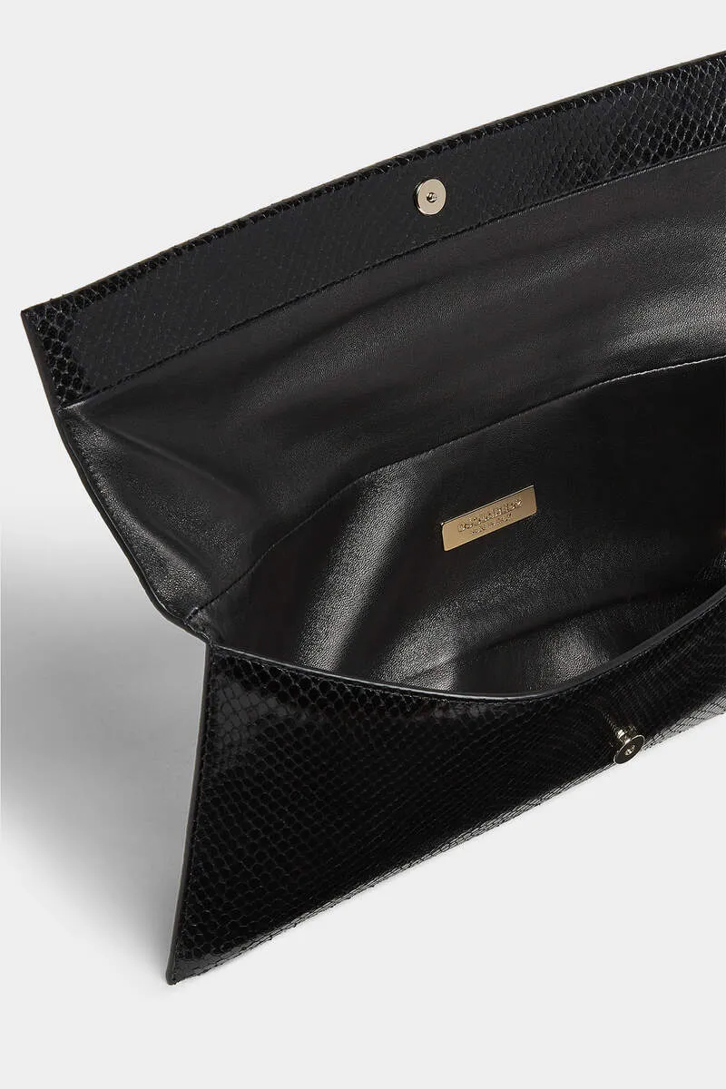 Double D Plaque Clutch Bag