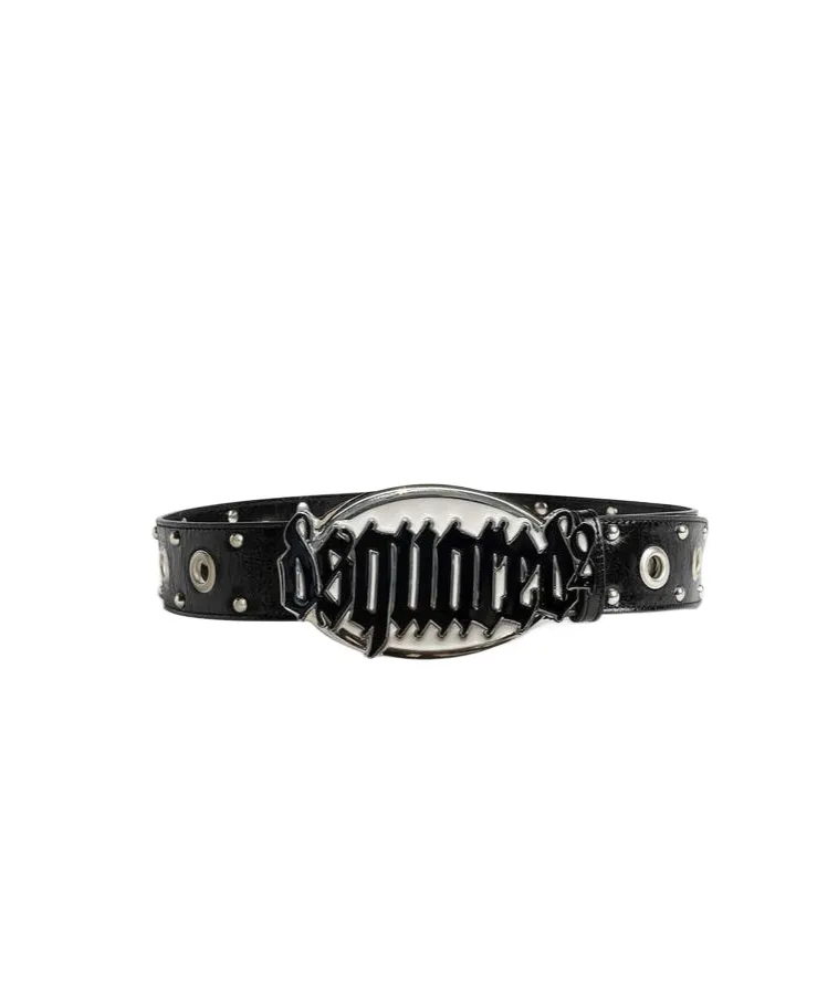 Gothic Logo Buckled Belt