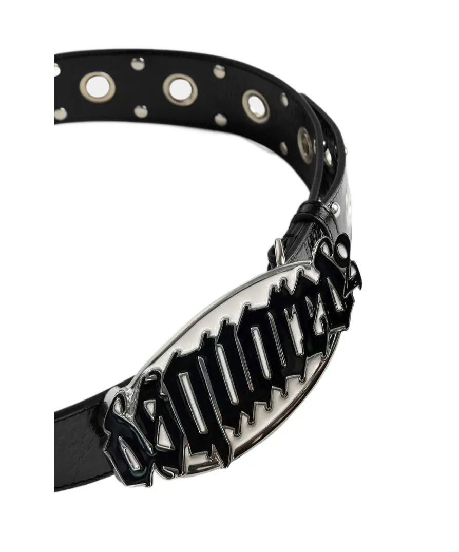 Gothic Logo Buckled Belt