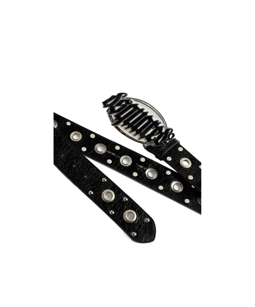 Gothic Logo Buckled Belt