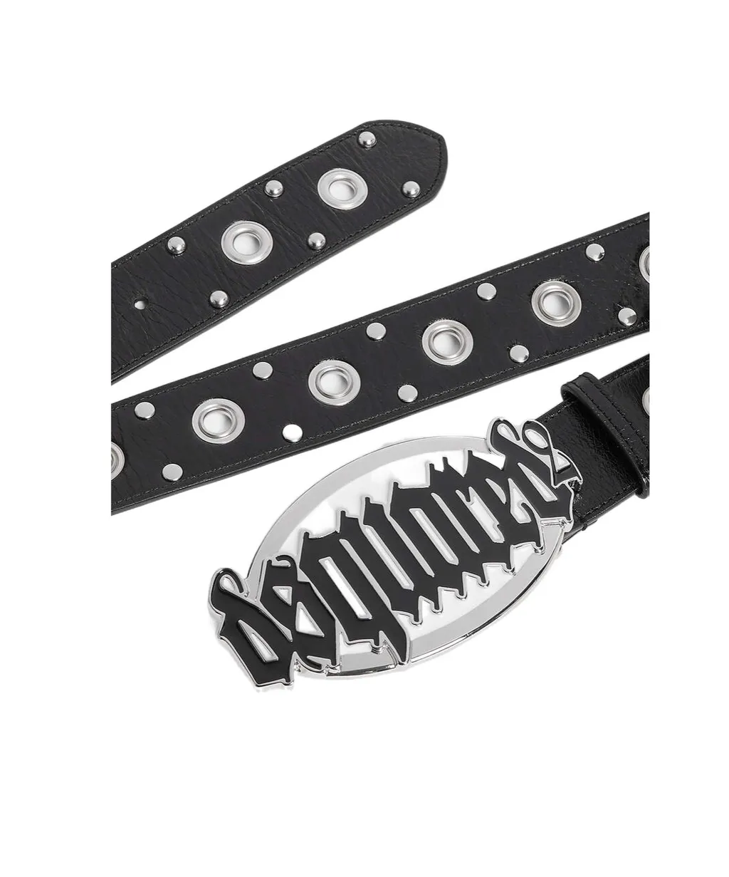 Gothic Logo Buckled Belt