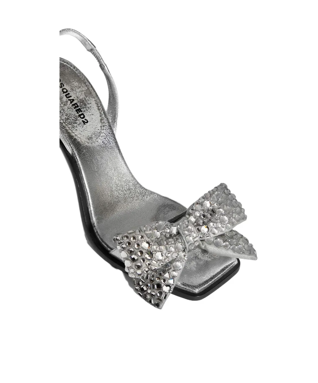 Bow Detailed Open Toe Sandals
