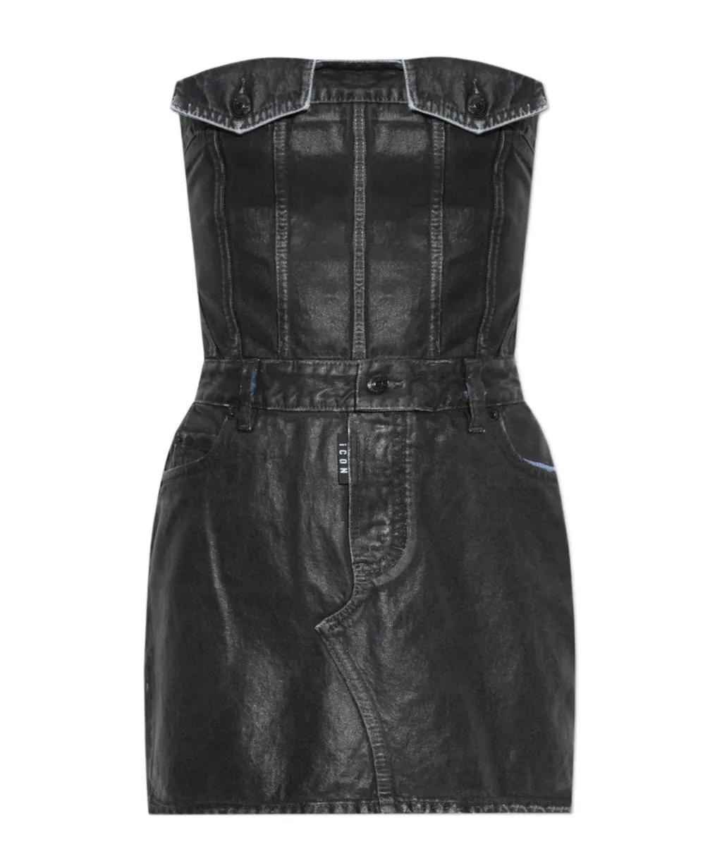 Strapless Denim Dress