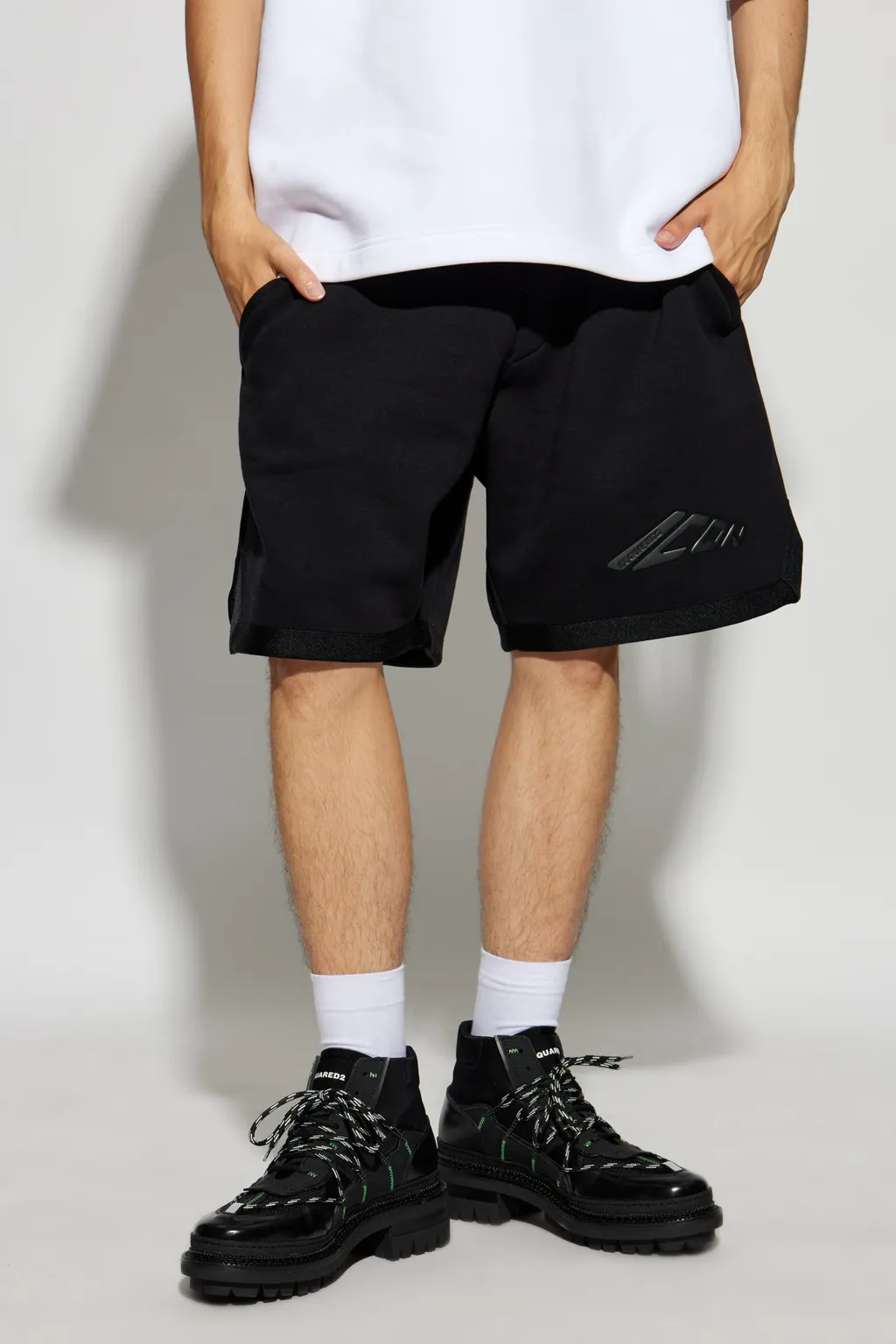 Logo Detailed Elasticated Track Shorts