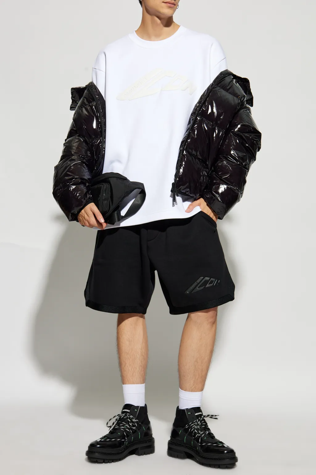 Logo Detailed Elasticated Track Shorts