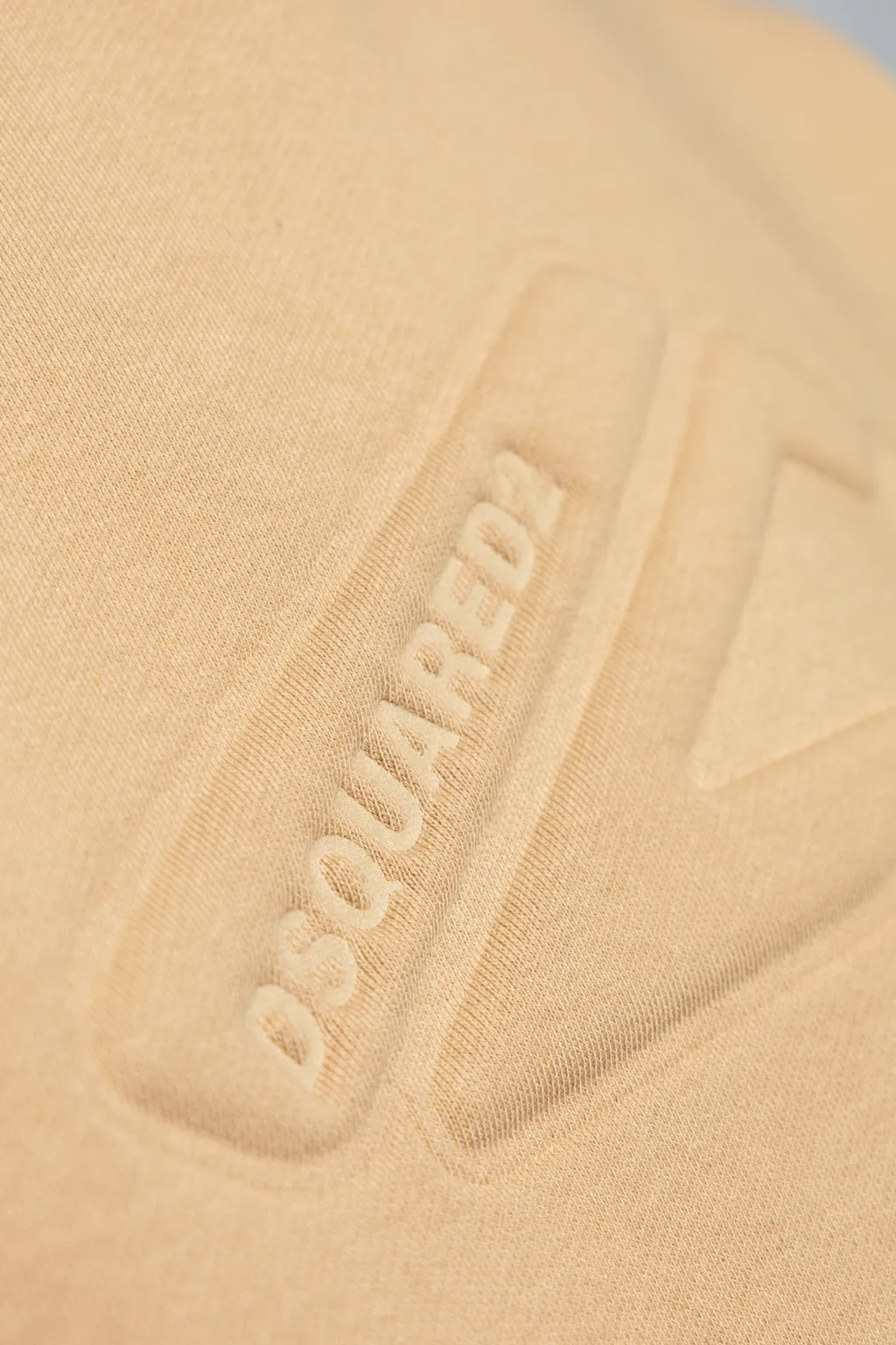 Logo Embossed Long-Sleeved Hoodie