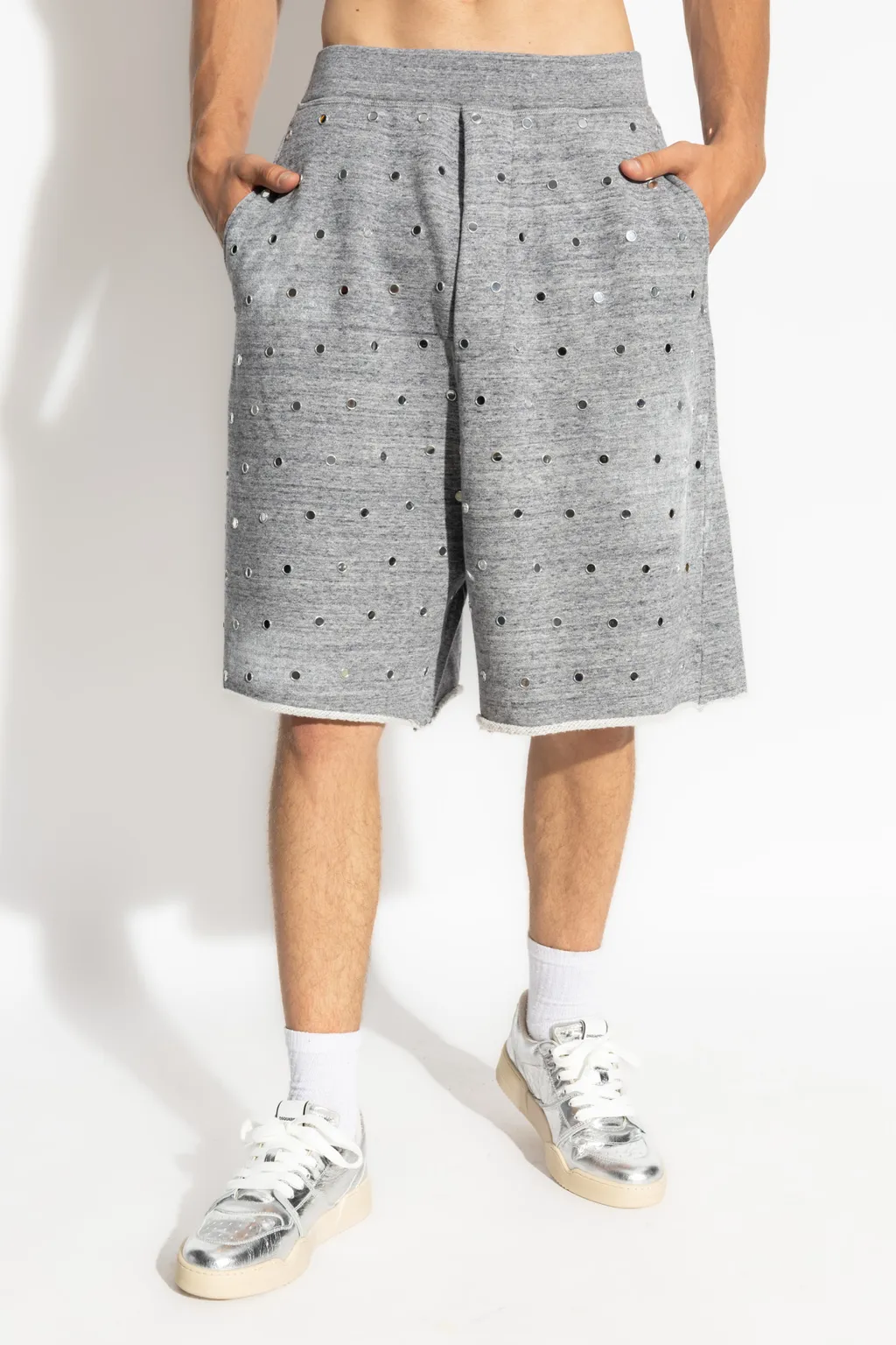 Unbrushed Melange Fleece Shorts