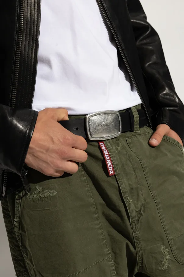 Logo Engraved Buckle Belt