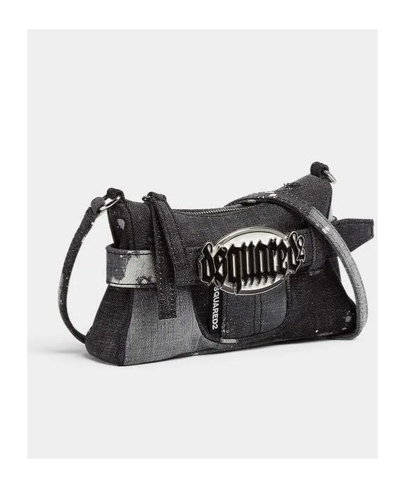 Gothic Zipped Mini Crossbody Bag