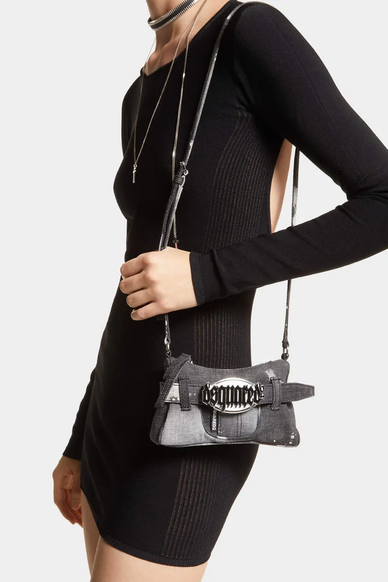 Gothic Zipped Mini Crossbody Bag