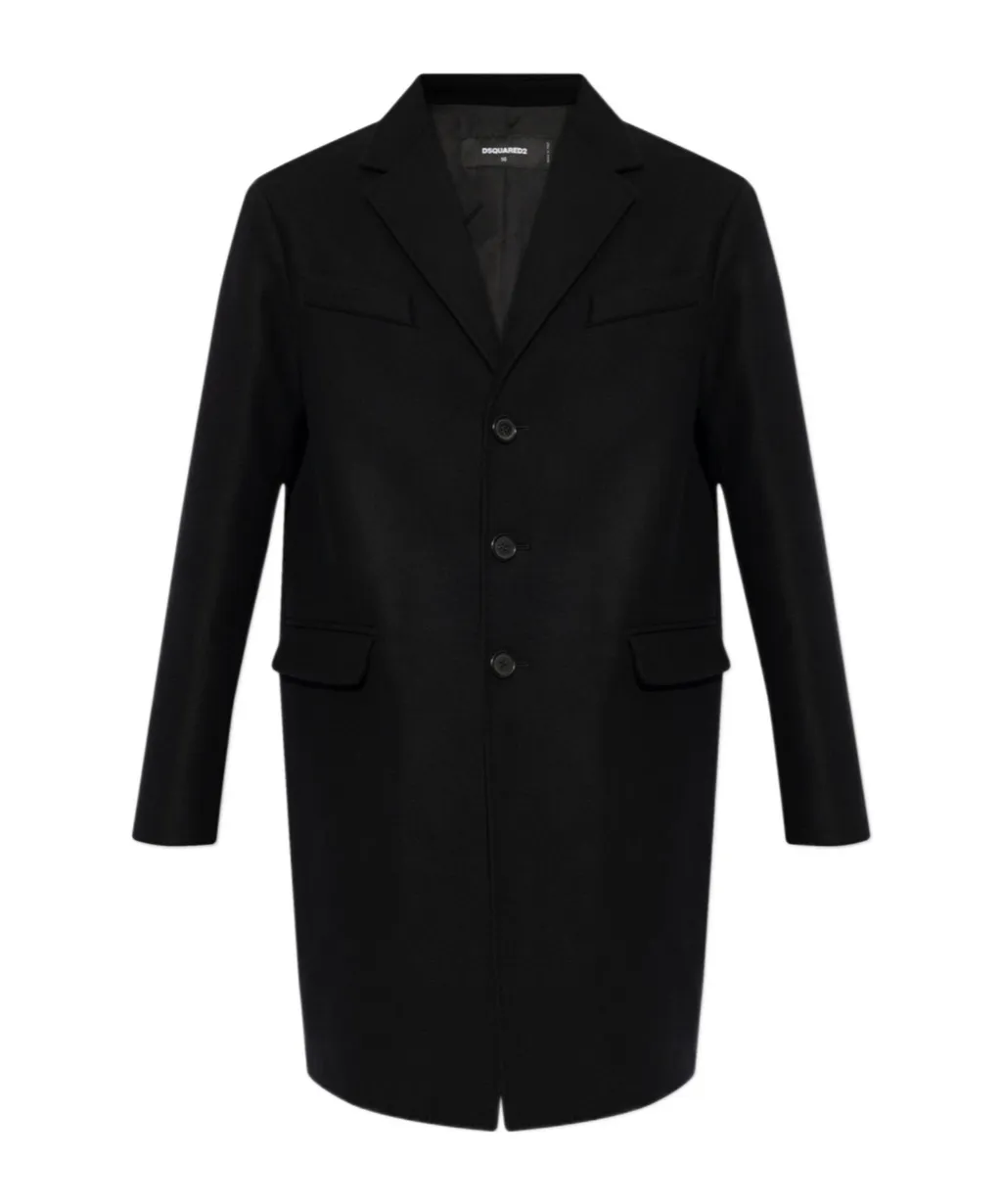 Single Breasted Long Sleeved Coat