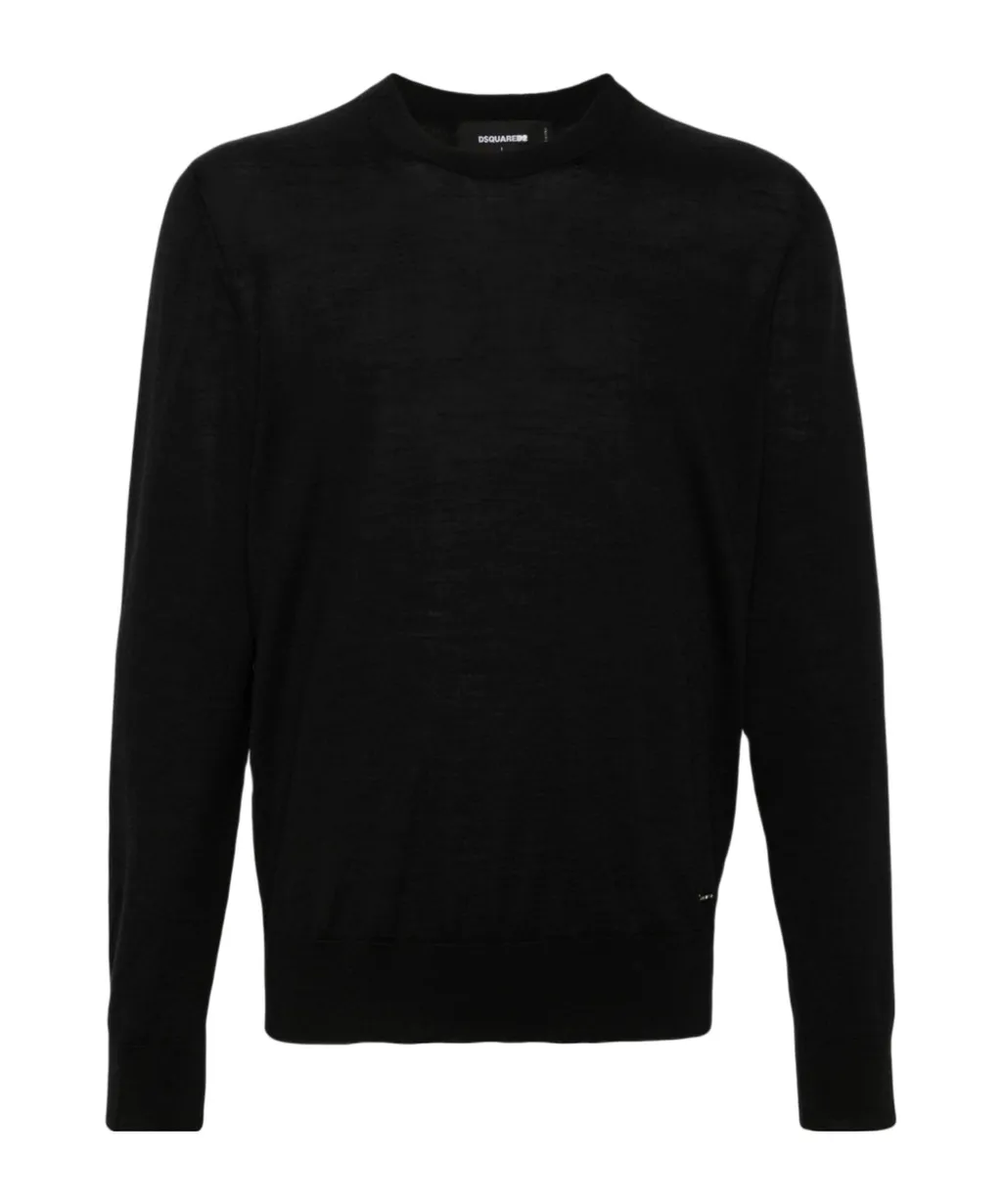 Logo Plaque Crewneck Jumper