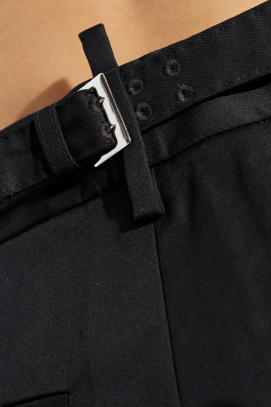 Straight-Leg Pleat-Detailed Trousers