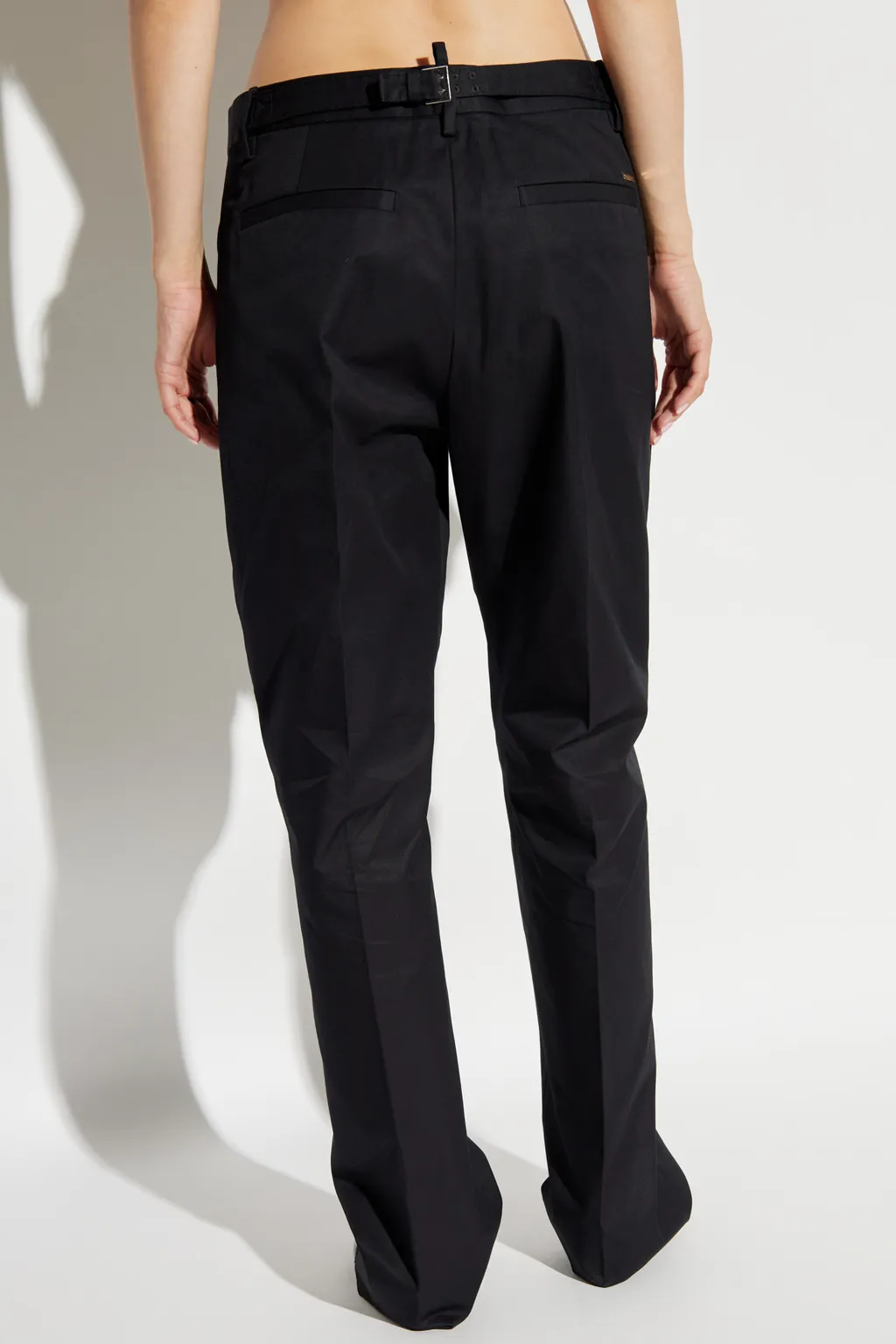 Straight-Leg Pleat-Detailed Trousers