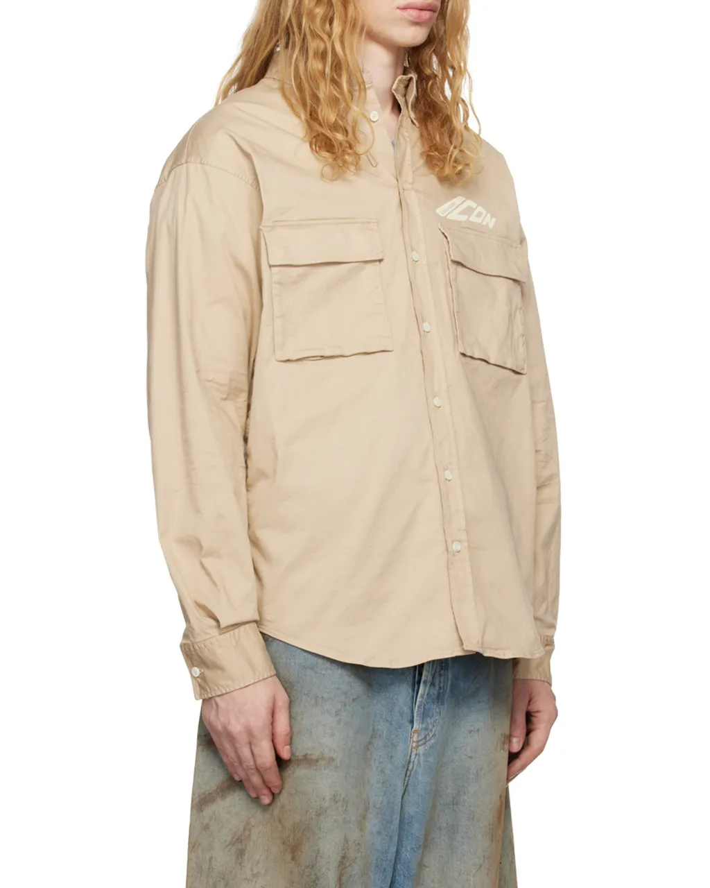 Logo Printed Long Sleeved Shirt