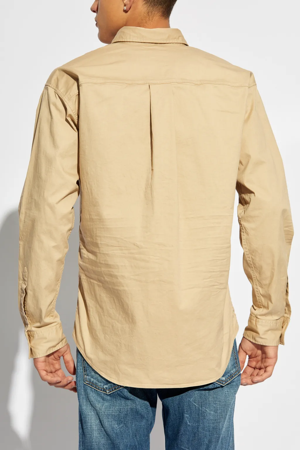 Logo Printed Long Sleeved Shirt