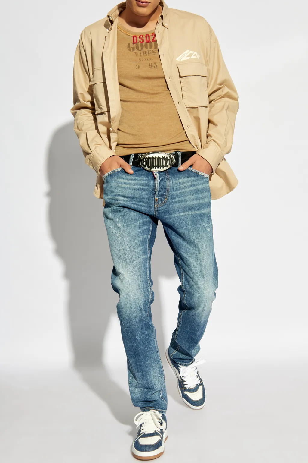 Logo Printed Long Sleeved Shirt