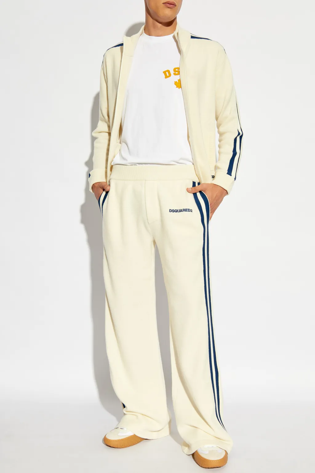 Zipped Knitted Pullover
