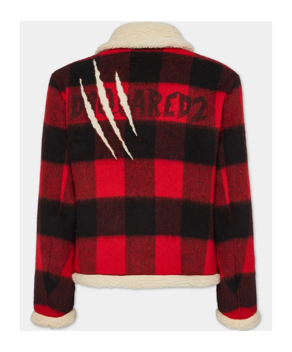 Checked Zip-Up Jacket