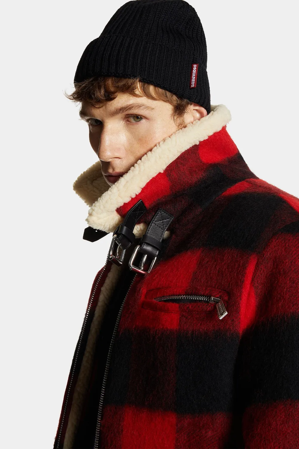 Checked Zip-Up Jacket