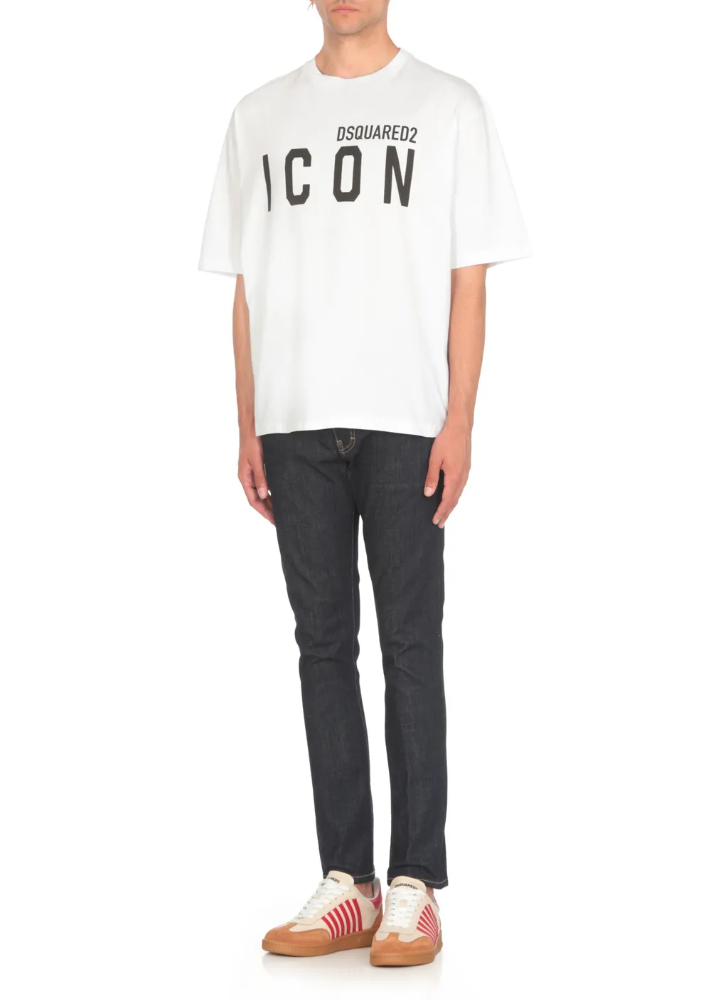Icon Logo Printed Crewneck T-Shirt