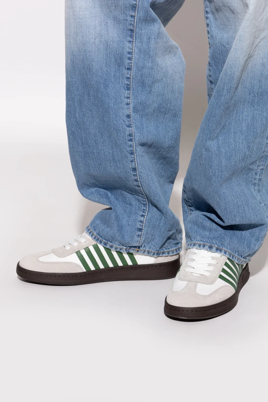 Round Toe Low-Top Sneakers