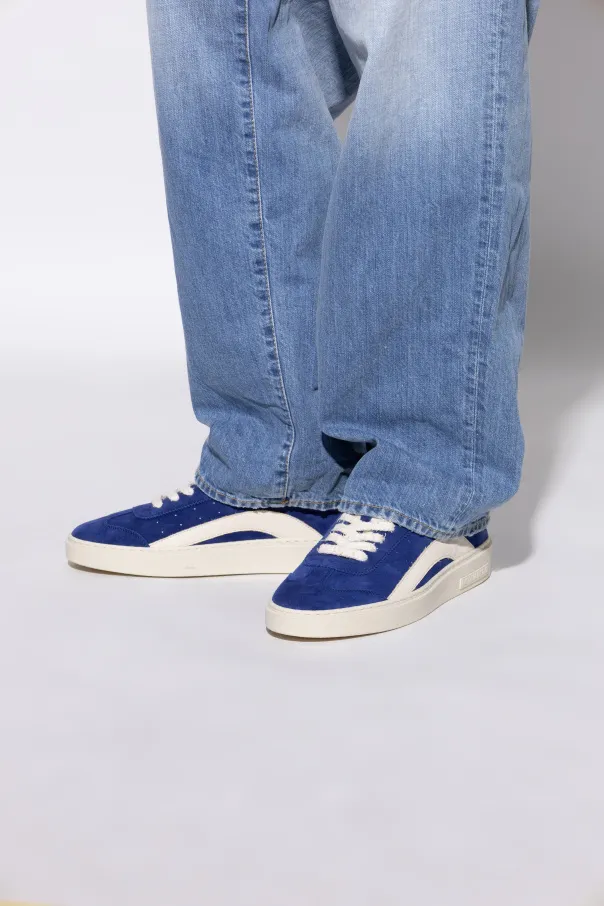 Round-Toe Lace-Up Sneakers