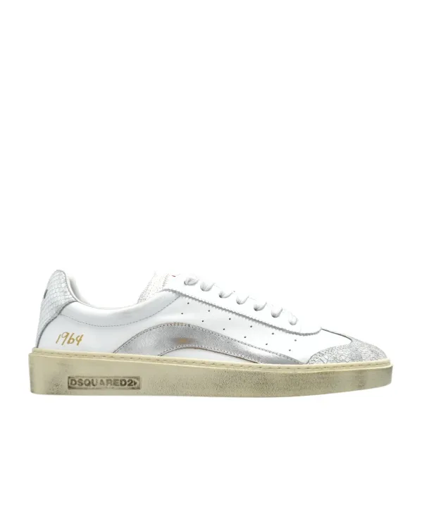 Distressed Lace-Up Sneakers
