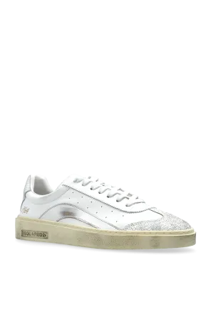 Distressed Lace-Up Sneakers