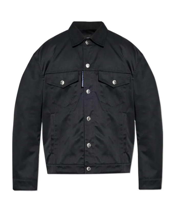 Logo Label Oversized Jacket