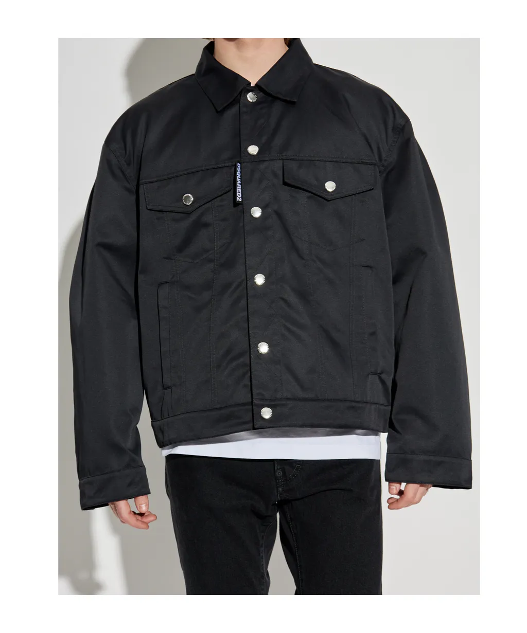 Logo Label Oversized Jacket