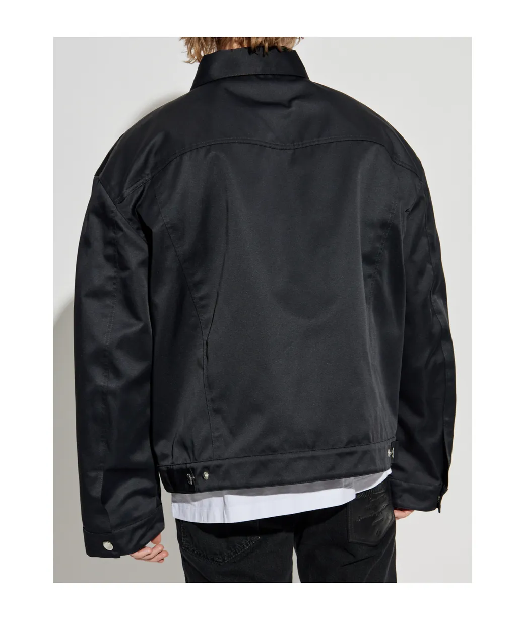 Logo Label Oversized Jacket