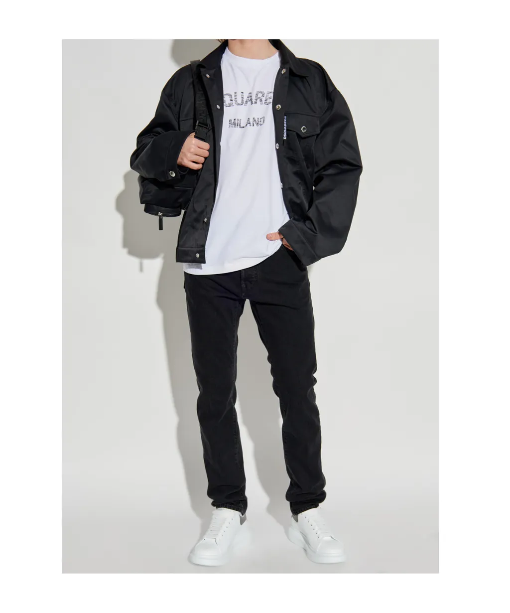 Logo Label Oversized Jacket