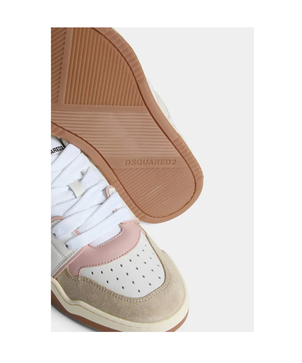 Spiker Panelled Lace-Up Sneakers